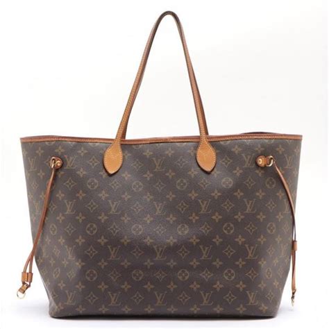 louis vuitton monogram canvas leather neverfull gm tote bag